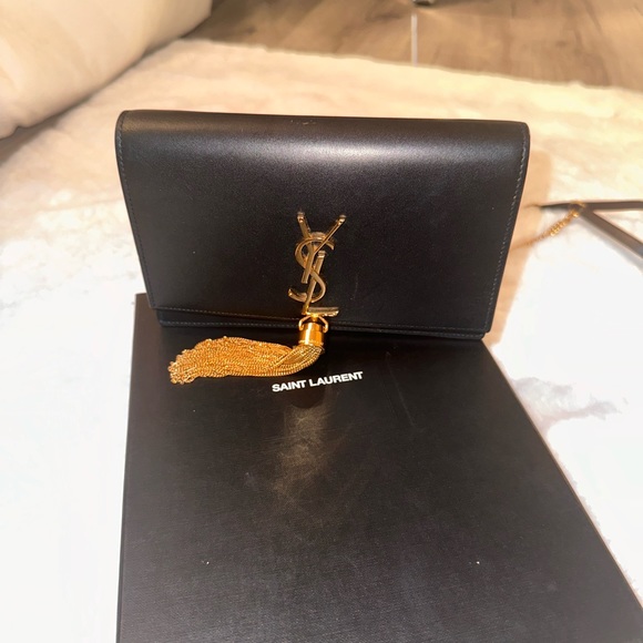 YSL Kate smooth calf wallet on chain with tassel - Picture 10 of 10